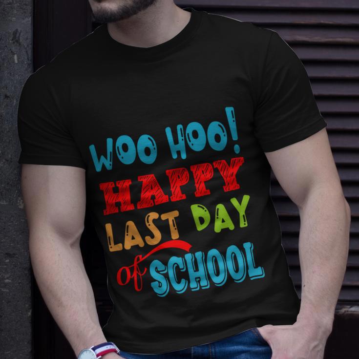 Woo Hoo Happy Last Day Of School Funny Gift For Teachers Cute Gift Unisex T-Shirt Gifts for Him