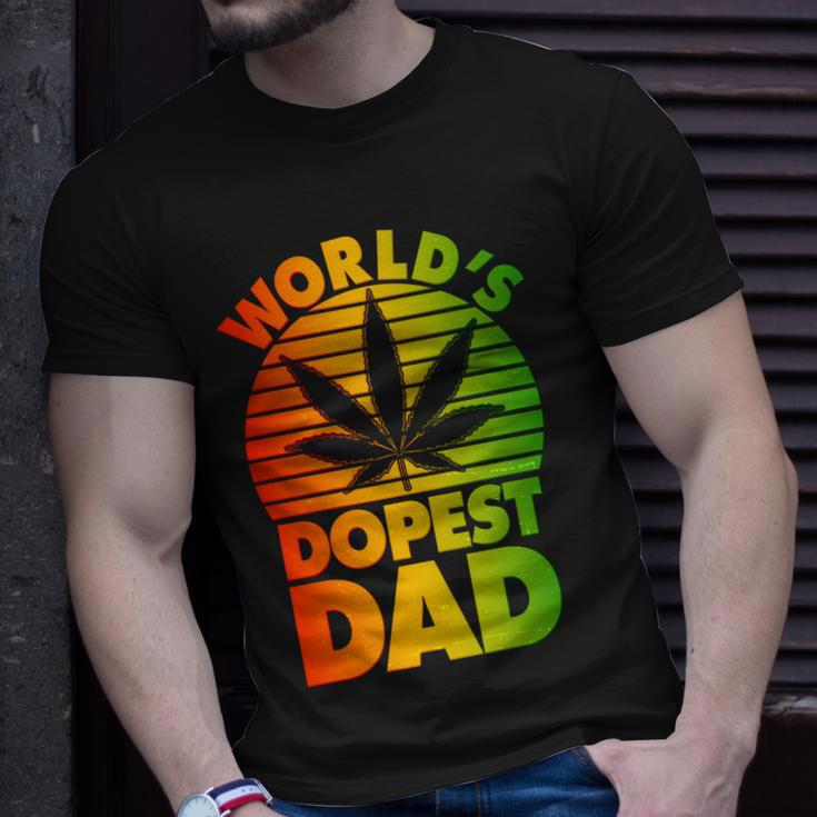 Worlds Dopest Dad Tshirt Unisex T-Shirt Gifts for Him