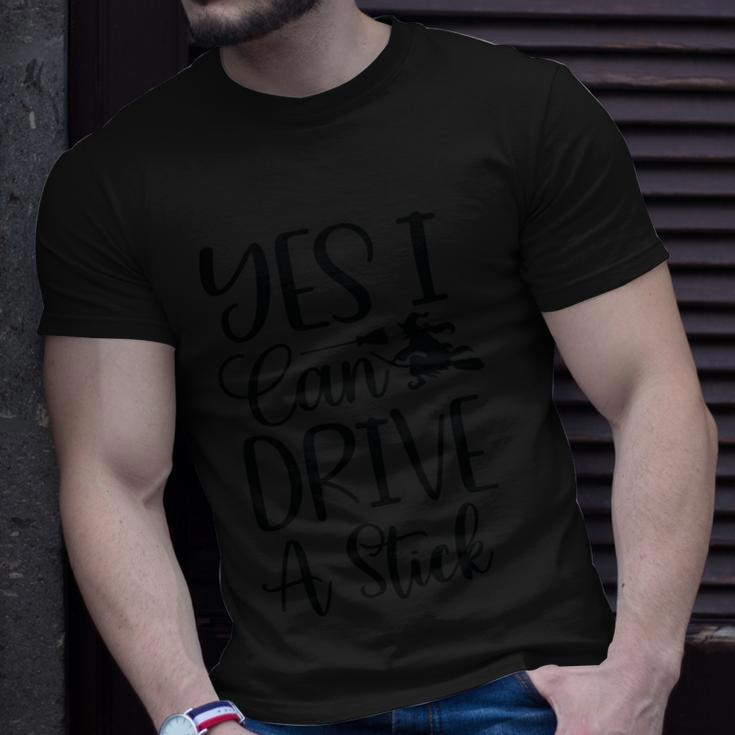 Yes I Can Drive A Stick Halloween Quote V4 Unisex T-Shirt Gifts for Him