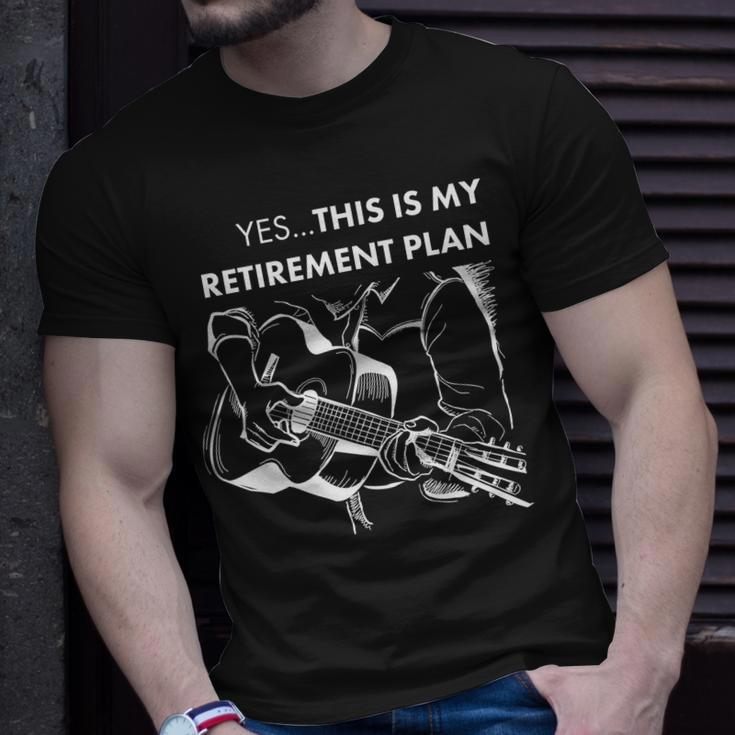 Yes This Is My Retirement Plan Guitar Tshirt Unisex T-Shirt Gifts for Him