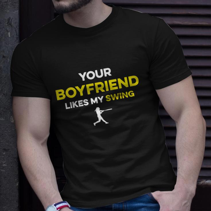 Your Boyfriend Likes My Swing Unisex T-Shirt Gifts for Him