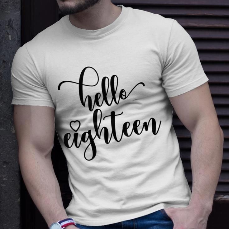 18Th Birthday N Girls Hello Eighn 18 Years Old T-shirt Gifts for Him