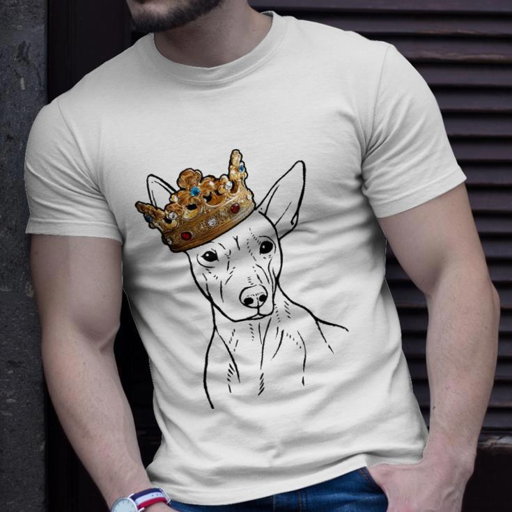 American Hairless Terrier Dog Wearing Crown Unisex T-Shirt Gifts for Him