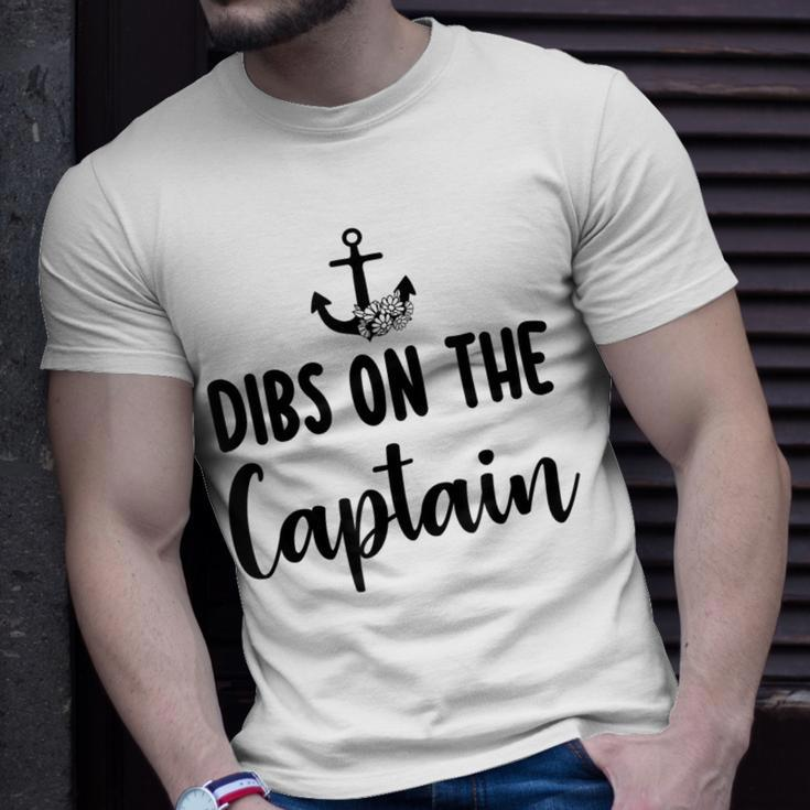 Captain Wife Dibs On The Captain Quote Anchor Sailing T-shirt Gifts for Him