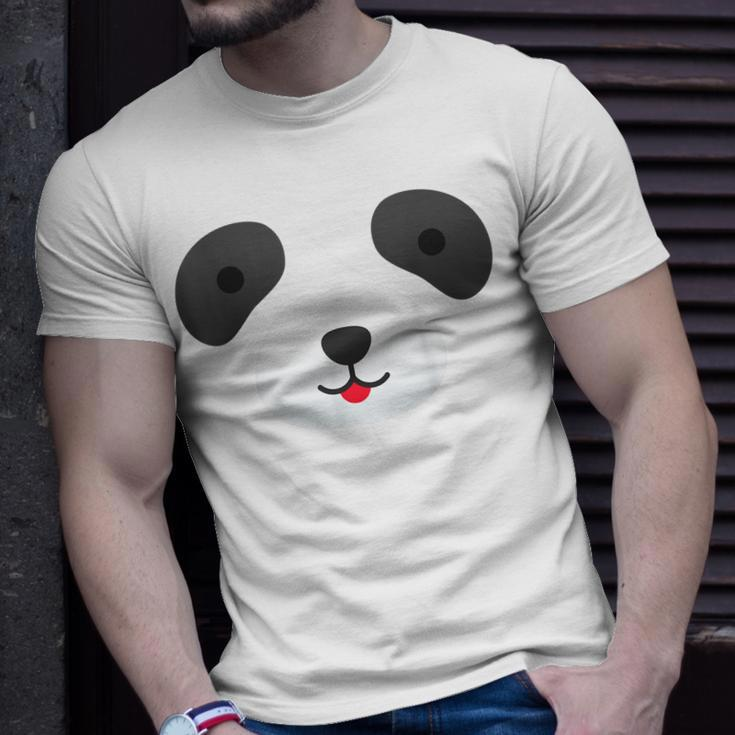 Cute Bear Panda Face Diy Easy Halloween Party Easy Costume Unisex T-Shirt Gifts for Him