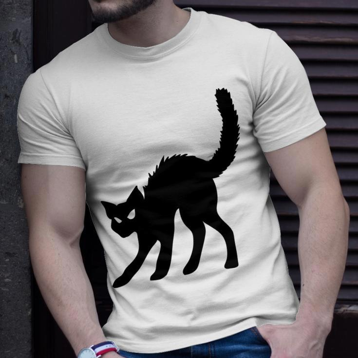 Halloween Black Cat Witches Pet Design Men Women T-shirt Graphic Print Casual Unisex Tee Gifts for Him