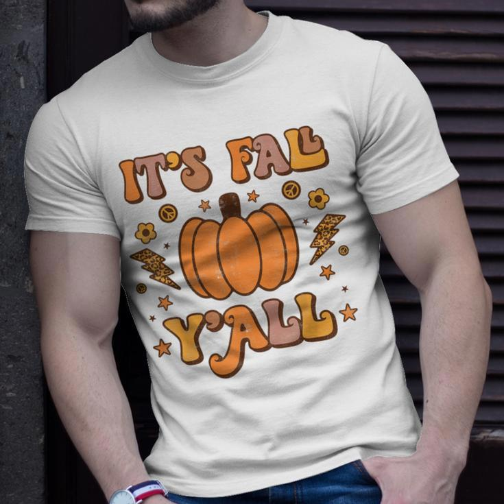 Its Fall Yall Pumpkin Spice Autumn Season Thanksgiving T-shirt Gifts for Him