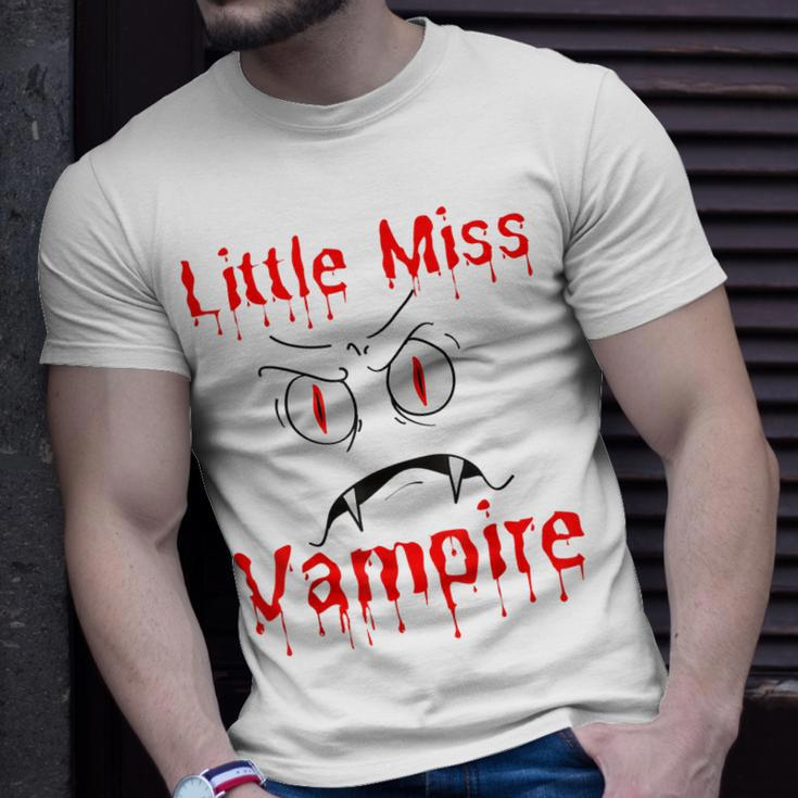 Little Miss Vampire Halloween Costume Girl Funny Girls Scary Unisex T-Shirt Gifts for Him