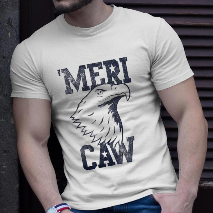 Meri Caw Eagle Head Graphic 4Th Of July Unisex T-Shirt Gifts for Him