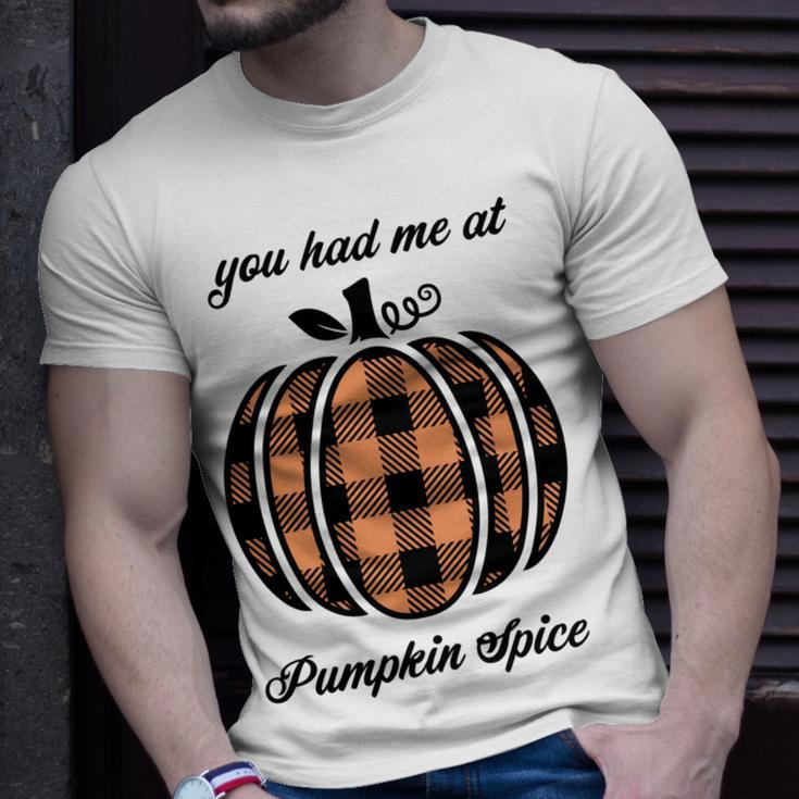 You Had Me At Pumpkin Spice Halloween Autumn Fall Cute Men Women T-shirt Graphic Print Casual Unisex Tee Gifts for Him