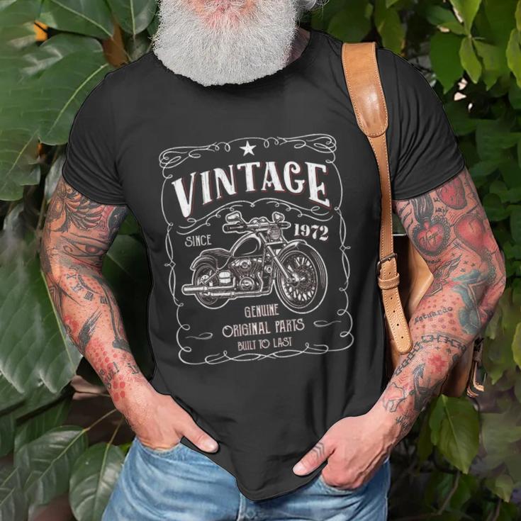 50Th Birthday 1972 Gift Vintage Classic Motorcycle 50 Years Unisex T-Shirt