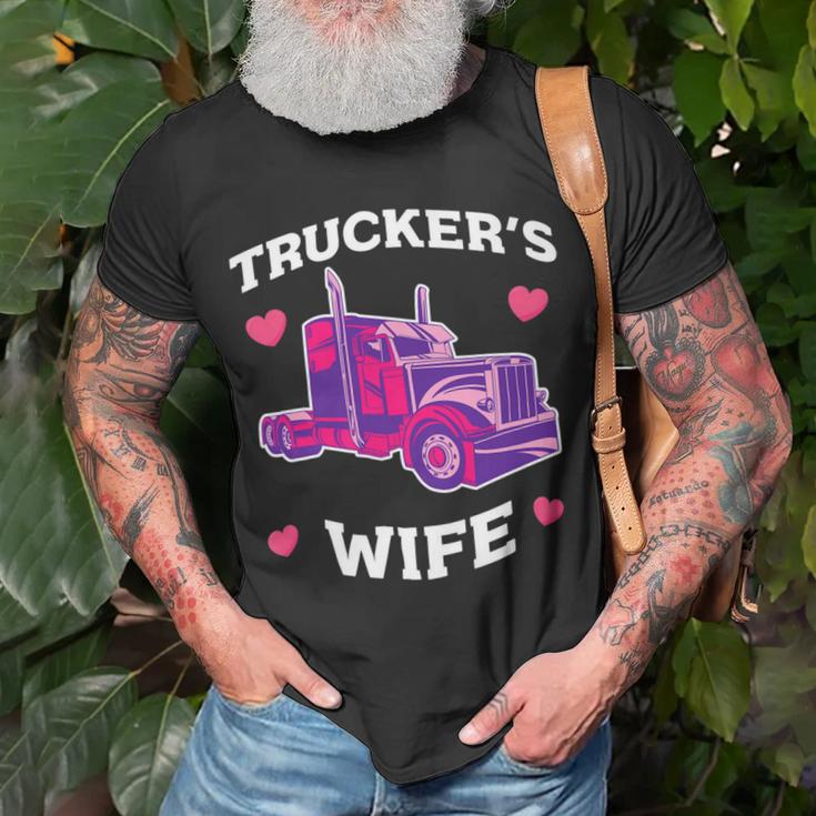 Trucker Truckers Wife Pink Truck Truck Driver Trucker Unisex T-Shirt