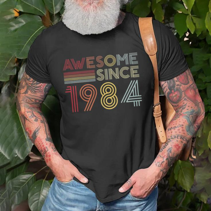 38Th Birthday 1984 Made In 1984 Awesome Since 1984 Birthday Gift Unisex T-Shirt Gifts for Old Men