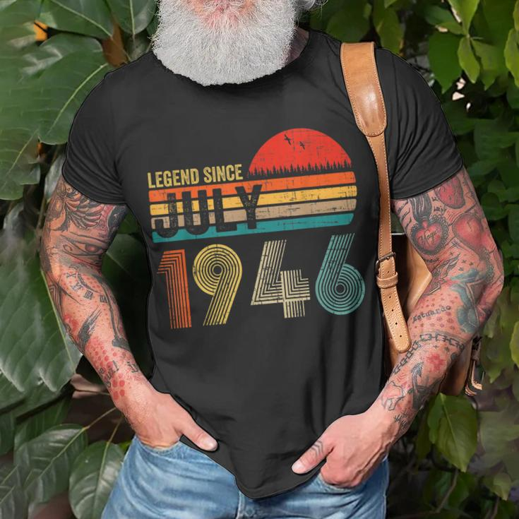 76 Years Old Retro Birthday Gifts Legend Since July 1946 Unisex T-Shirt Gifts for Old Men
