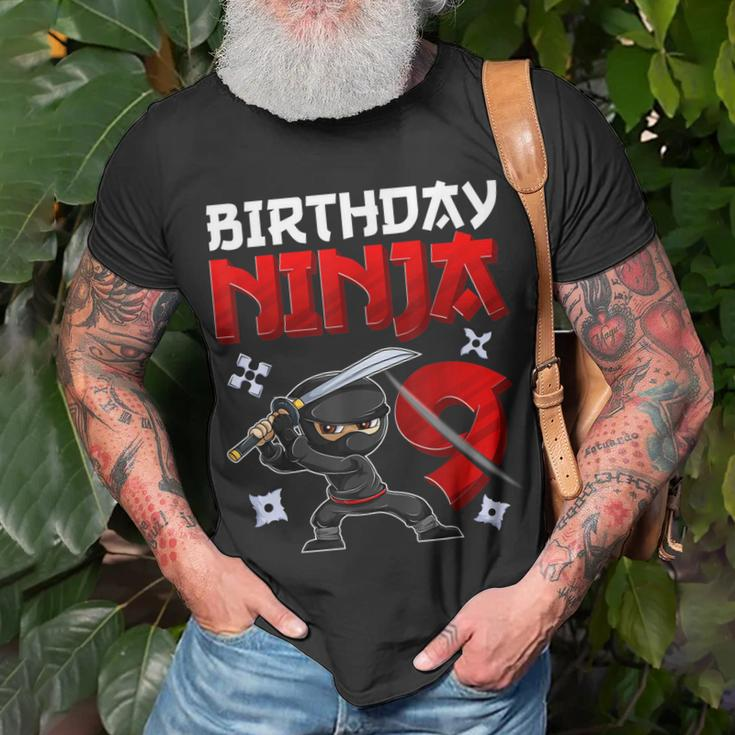 9 Years Old Boy Birthday Birthday Ninja Boy Unisex T-Shirt Gifts for Old Men