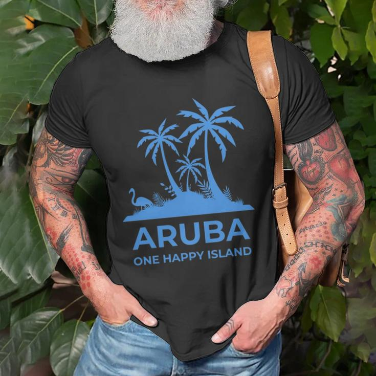 Aruba One Happy Island V2 Unisex T-Shirt Gifts for Old Men