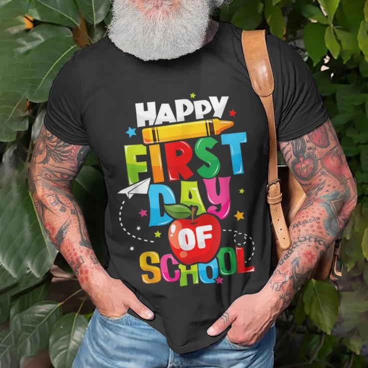 Back To School Teachers Kids Child Happy First Day Of School Unisex T-Shirt Gifts for Old Men