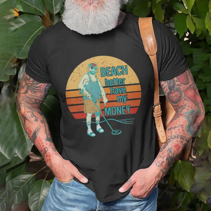 Beach Better Have My Money Retro Sunset Unisex T-Shirt Gifts for Old Men