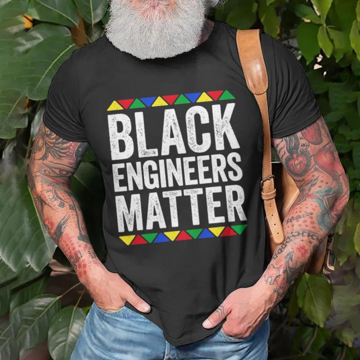 Black Engineers Matter Black Pride Unisex T-Shirt Gifts for Old Men