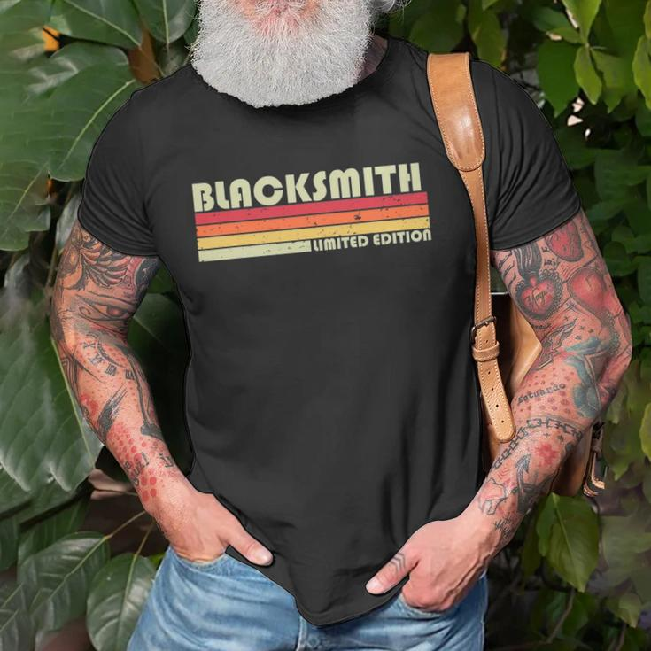 Blacksmith Funny Job Title Profession Birthday Worker Idea Unisex T-Shirt Gifts for Old Men