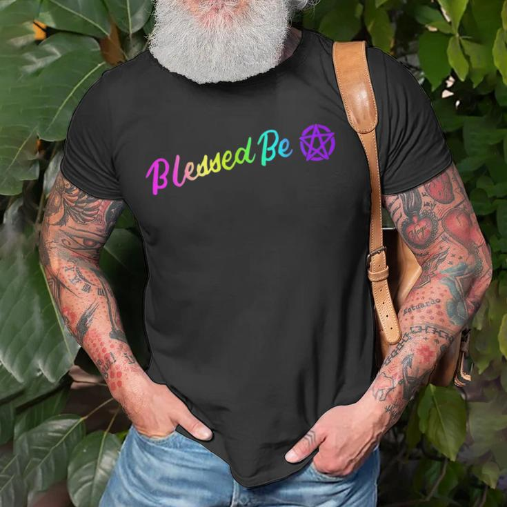 Blessed Be Witchcraft Wiccan Witch Halloween Wicca Occult Unisex T-Shirt Gifts for Old Men