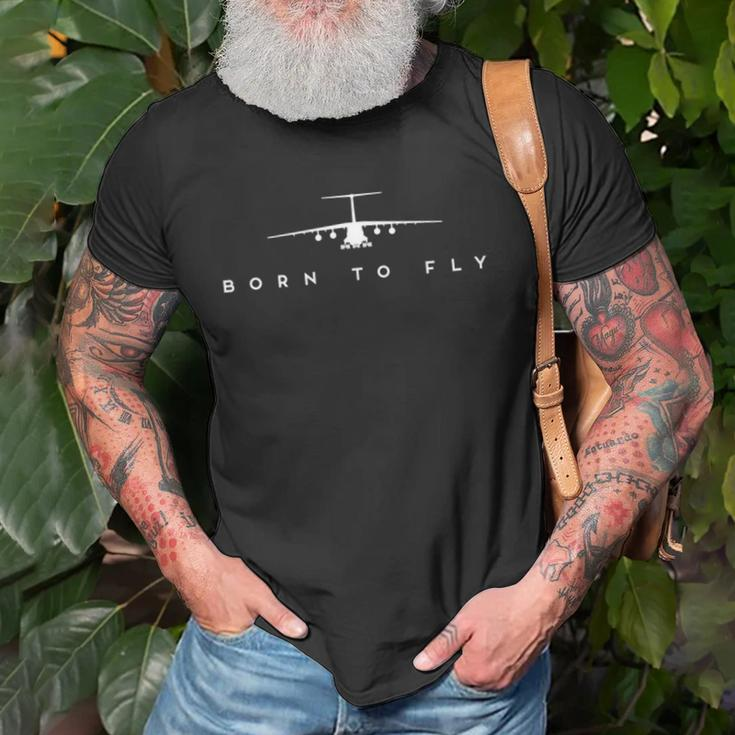 Born To Fly &8211 C-17 Globemaster Pilot Gift Unisex T-Shirt Gifts for Old Men