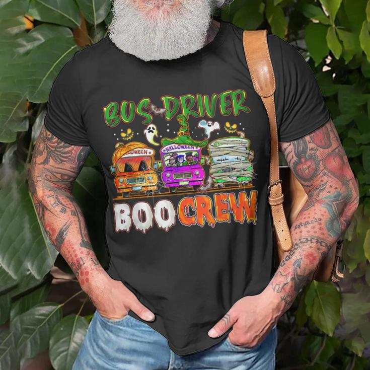Bus Driver Boo Crew School Bus Driver Life Halloween Unisex T-Shirt Gifts for Old Men