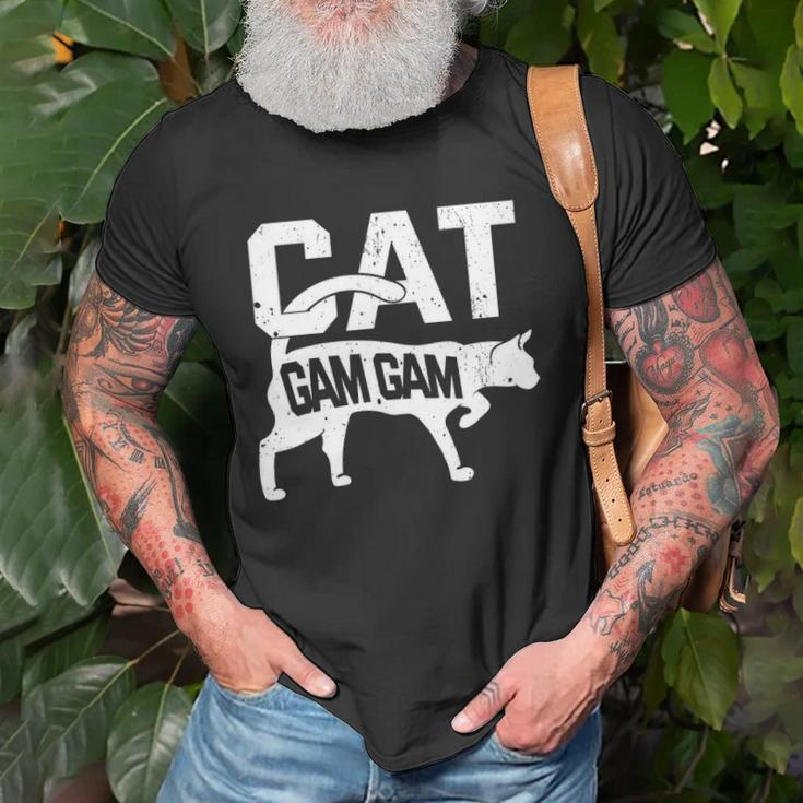 Cat Gam Gam Kitten Pet Owner Meow Unisex T-Shirt Gifts for Old Men