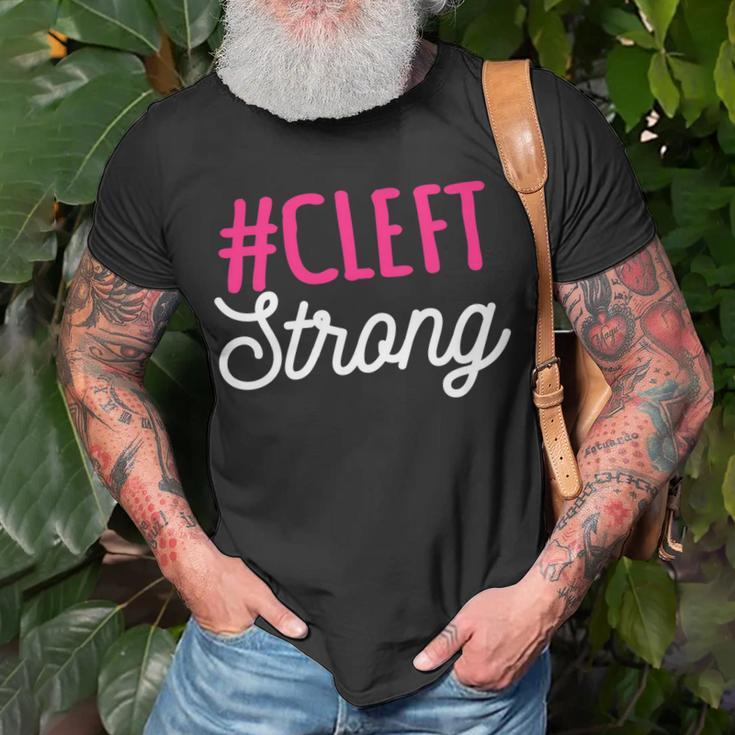 Cleft Lip Palate Strong Awareness Week Orofacial Hare-Lip T-shirt Gifts for Old Men