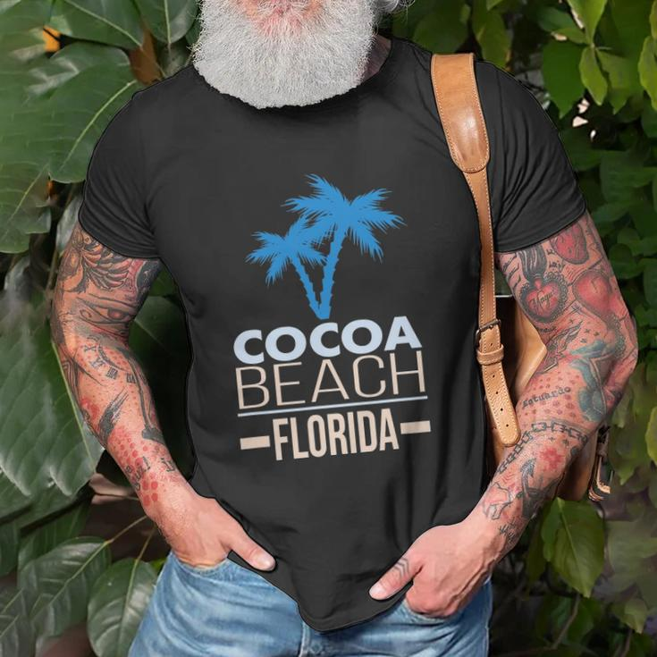Cocoa Beach Florida Palm Tree Unisex T-Shirt Gifts for Old Men