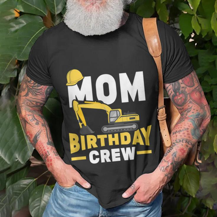Construction Birthday Party Digger Mom Birthday Crew T-Shirt Gifts for Old Men