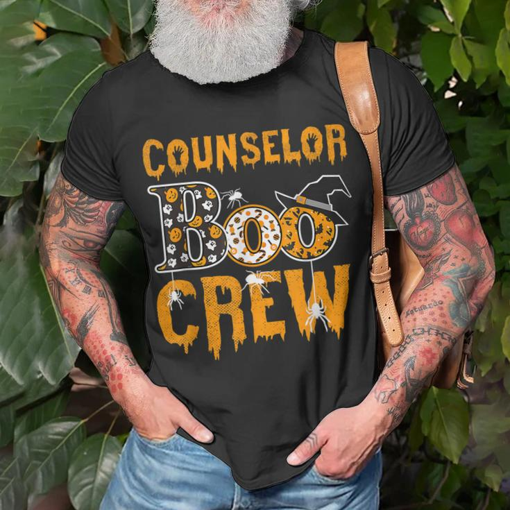 Counselor Teacher Boo Crew Halloween Counselor Teacher Unisex T-Shirt Gifts for Old Men