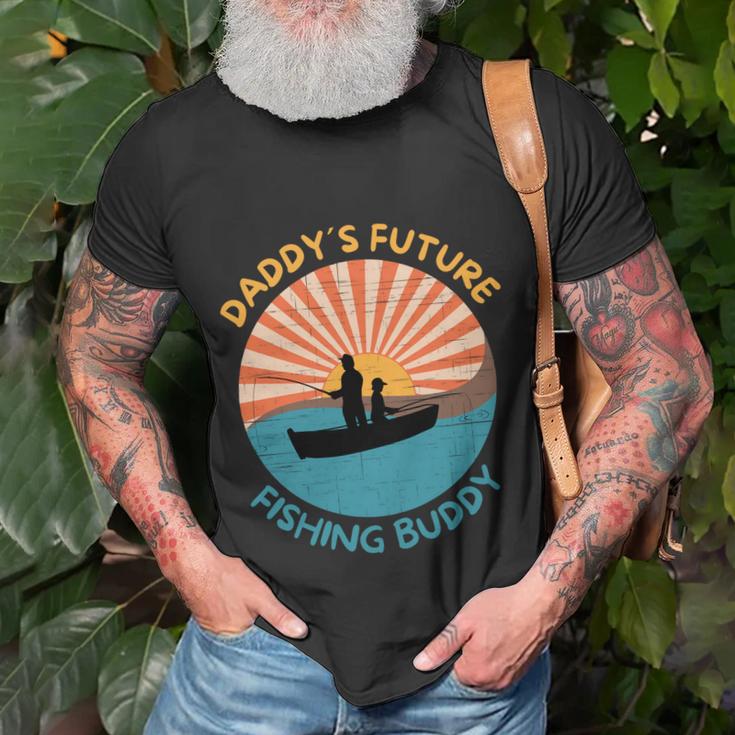 Daddys Future Fishing Buddy Quote Fathers Day Fishing T-Shirt Gifts for Old Men