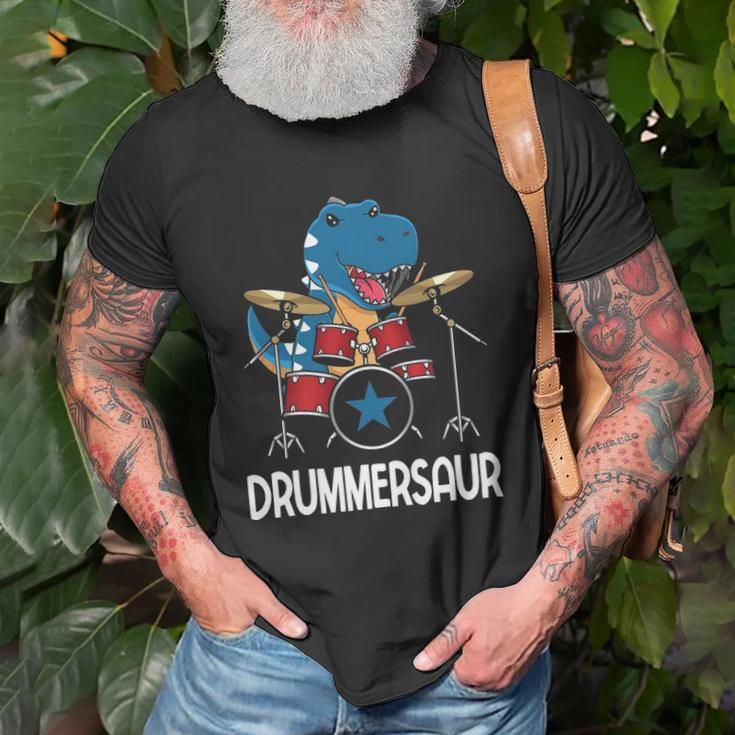 Drummersaur Percussionist Drummer For Kids Unisex T-Shirt Gifts for Old Men