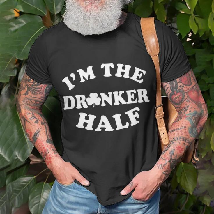 Im The Drunker Half Irish Shamrock St Patricks Day T-Shirt T-Shirt Gifts for Old Men