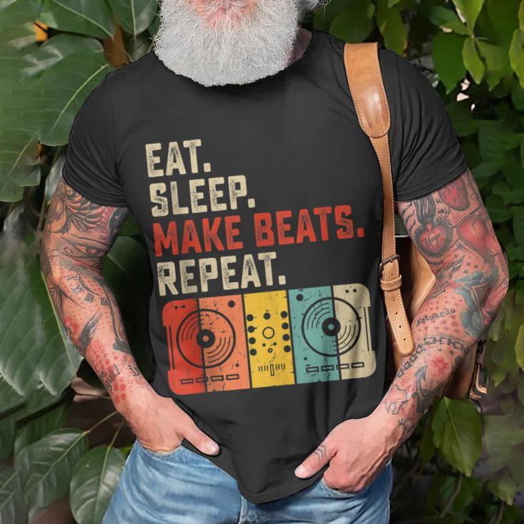 Eat Sleep Make Beats Beat Makers Music Producer Mens Dj Dad Unisex T-Shirt Gifts for Old Men