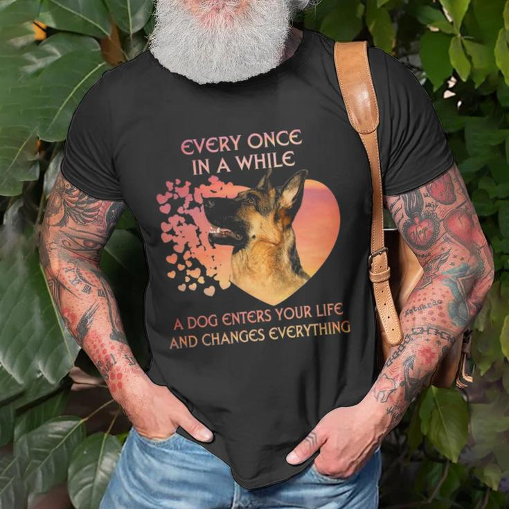 Every Once In A While A Dutch Shepherd Enters You Life Unisex T-Shirt Gifts for Old Men