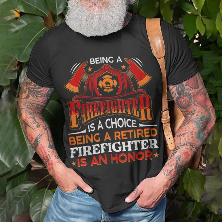 Firefighter Funny Gift Heroic Fireman Gift Idea Retired Firefighter V2 Unisex T-Shirt Gifts for Old Men