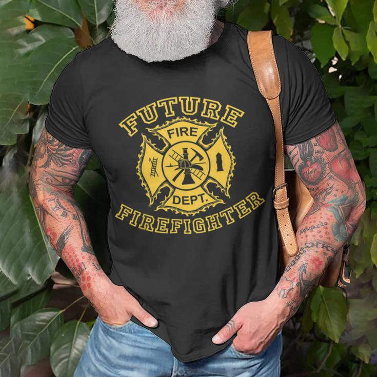 Firefighter Future Firefighter Unisex T-Shirt Gifts for Old Men