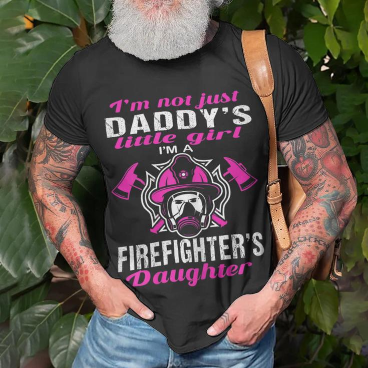 Firefighter Proud Daughter Of Firefighter Dad Funny Firemans Girl Unisex T-Shirt Gifts for Old Men