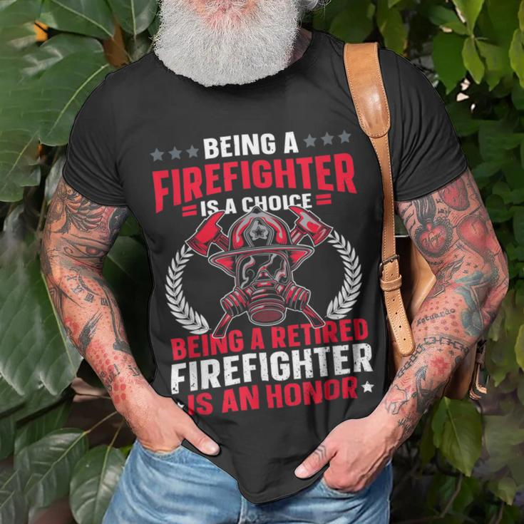 Firefighter Retirement Fireman & Fire Firefighter Retired V3 Unisex T-Shirt Gifts for Old Men