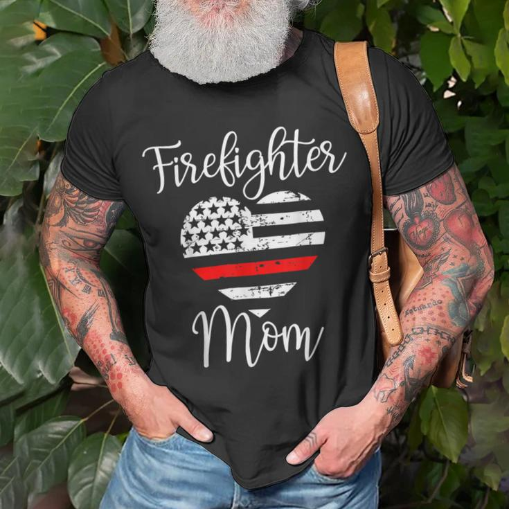 Firefighter Thin Red Line Firefighter Mom Gift From Son Fireman Gift Unisex T-Shirt Gifts for Old Men