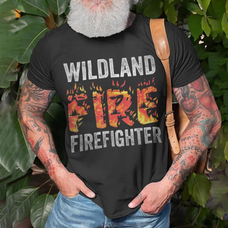 Firefighter Wildland Fire Rescue Department Firefighters Firemen Unisex T-Shirt Gifts for Old Men