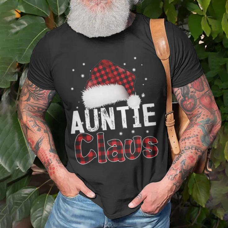 Fun Santa Hat Christmas Costume Family Matching Auntie Claus Unisex T-Shirt Gifts for Old Men