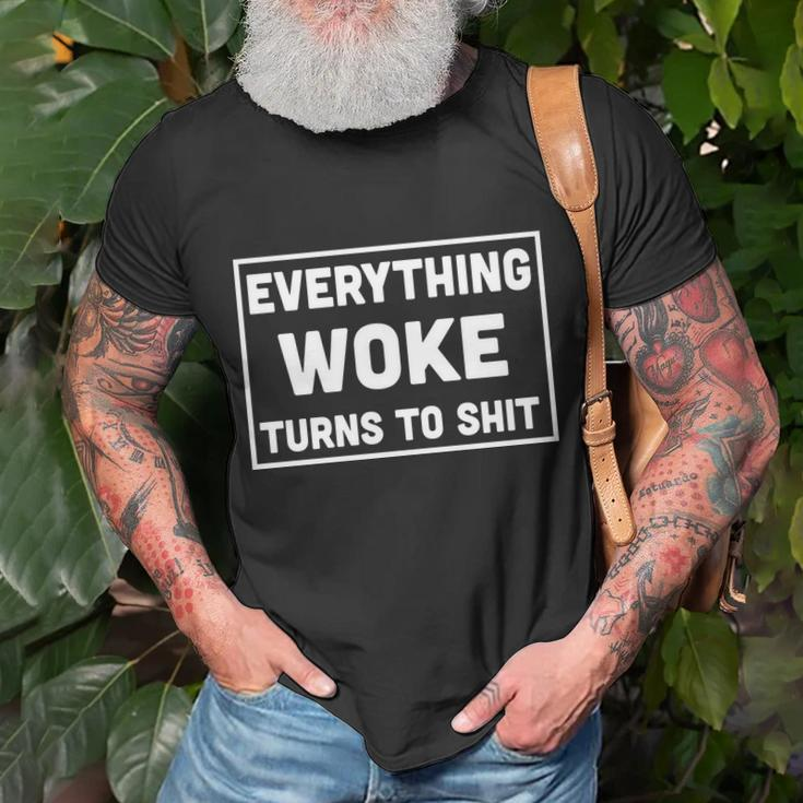 Fjb Gifts, Everything Woke Turns To Shit Shirts