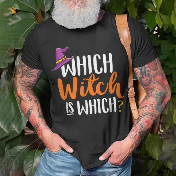 Funny Grammar Halloween Teachers Which Witch Is Which Unisex T-Shirt Gifts for Old Men