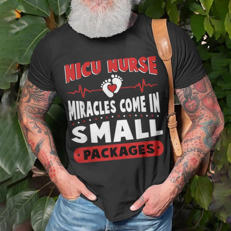 Funny Miracle Neonatal Intensive Care Unit Nicu Nurse Unisex T-Shirt Gifts for Old Men
