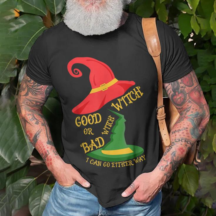 Good Witch Bad Witch I Can Go Either Way Halloween Costume Unisex T-Shirt Gifts for Old Men