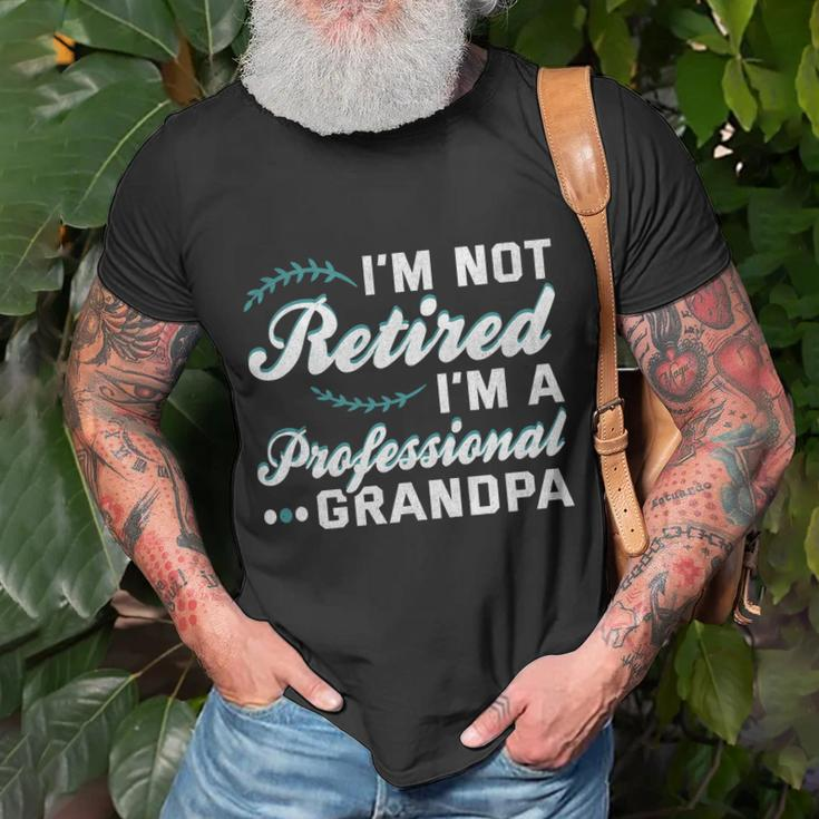 Grandpa Shirts Fathers Day Retired Grandpa Long Sleeve T-shirt Gifts for Old Men