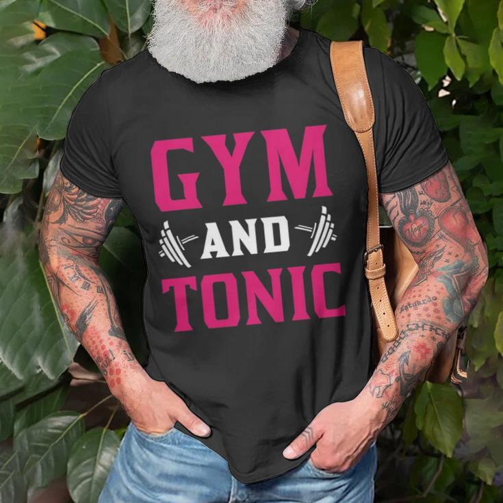 Gym And Tonic Workout Exercise Training Unisex T-Shirt Gifts for Old Men